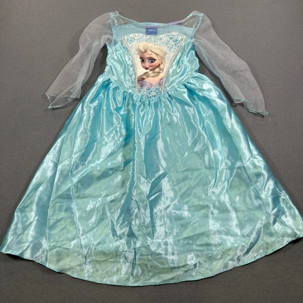 Disney Princess Dress Up Costume Bundle Belle Rapunzel Elsa Anna Girls 3-4